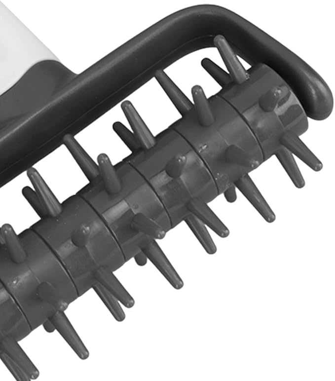 Plastic Pizza Dough Docker, Prevent Blistering Pizza Aerator Dough Dockers Press Time Saver Pastry Roller with Spikes for Home & Commercial Kitchen (Gray)
