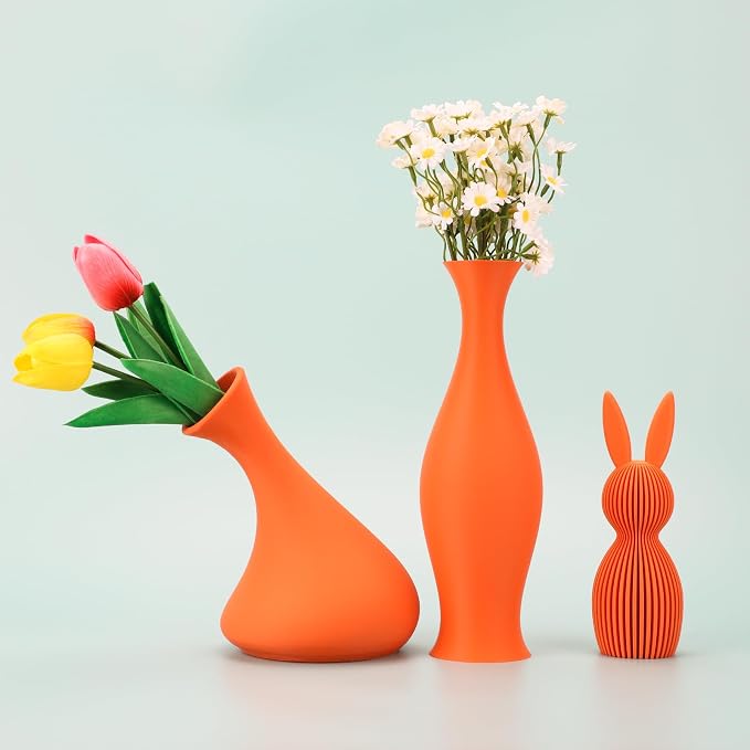 3DHoJor Matte PLA Filament 1.75mm, Upgrade 1kg Cardboard Spool PLA Filament 1.75 PLA 3D Printing Filament, Print with Most 3D Printers Using 3D Filament-Tangerine