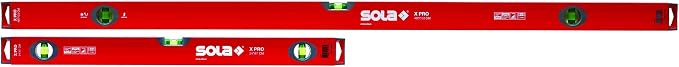 SOLA XPRO Tub & Shower Box Beam Level Set, 32 & 59-Inch, LSX5932,Red