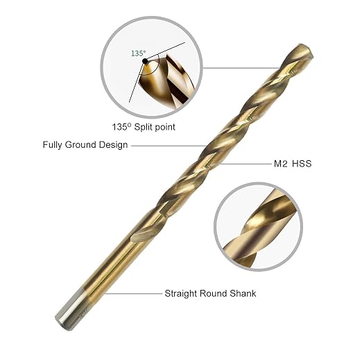 GMTOOLS 29PCS Drill Bit Set, M2 HSS, 135°Tip, Twist Jobber Length Drill Bit Kit for Hardened Metal, Cast Iron, Stainless Steel with Indexed Round Case,1/16"-1/2"