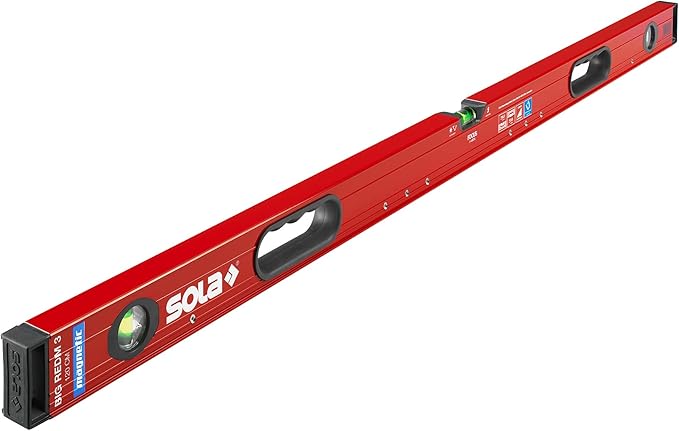 SOLA LSB48LM Box Beam Magnetic Level, Big Red, 48-Inch