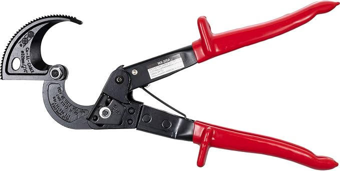 SogYupk Ratchet Cable Wire Cutter,Ratcheting Cable Cutter Hand Tool,Heavy Duty Aluminum Copper Ratchet Wire Cutting For Cutting Electrical Wire Up to 240mm²/10.23Inch Cutter Pliers