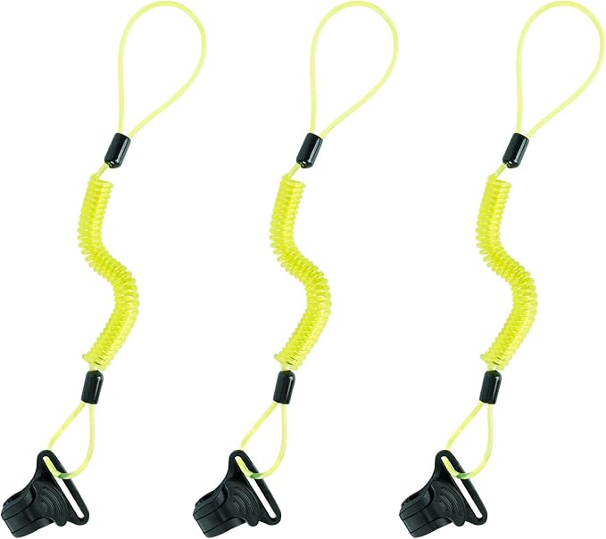 MELOTOUGH Coiled Lanyard,Hard Hat Clamp,Electrician Tool Pouch,Small Tool Belt Pouch