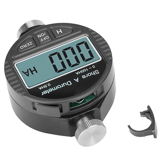 Shore A Durometer Digital Hardness Tester (100HD) for Rubber Tires Soft Materials Portable LCD Display Easy Measurement