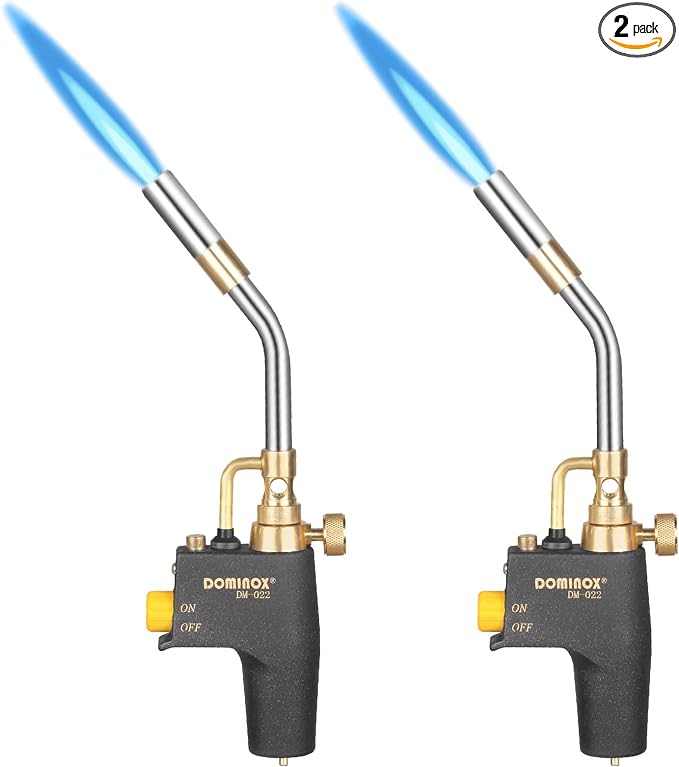 Propane Torch Head for Propane, MAP and MAPP Tank, High Intensity Trigger Start Gas Torch for Ignition, Cooking, Lighting, Welding