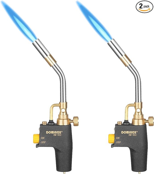 Propane Torch Head for Propane, MAP and MAPP Tank, High Intensity Trigger Start Gas Torch for Ignition, Cooking, Lighting, Welding