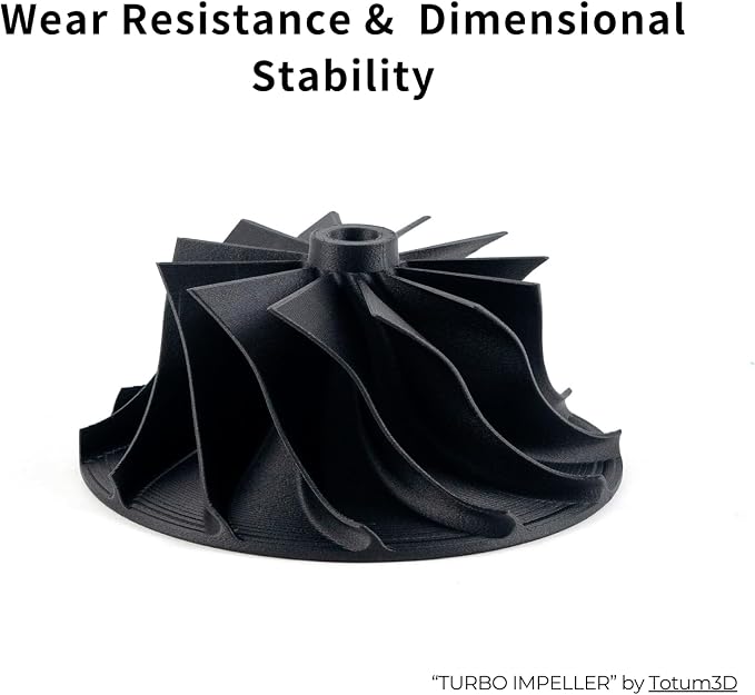 Siraya Tech Fibreheart PPA-CF 3D Printing Filament: Industrial-Grade Carbon Fiber Nylon, Superior Strength & Heat Resistance - The High Performance PAHT-CF (1kg, Black)