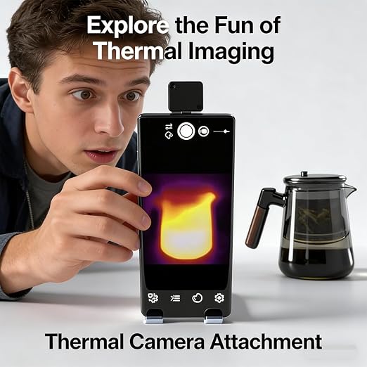 TIOP03-HK MLX90640 Thermal Camera for Android | Compact and portable thermal imager, easy to carry, ideal for household, electrical, HVAC and daily equipment troubleshooting