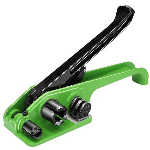 Heavy Duty Banding Strapping Tensioner & Cutter Manual Packaging Tools Windlass for 1/2"-3/4" Width Polyproplyn Poly Woven Composite Cord Strap(Compatible Polyester)