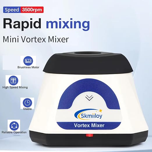 Mini Vortex Mixer with Touch Function, Lab Vortex Shaker 3500RPM for Paint Shaker, Gel Polish,Eyelash Adhesives,and Tatto Ink Mixing