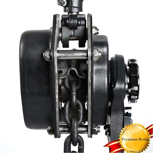 Manual Lever Hoist Come Along 3/4 TON 1650 LBS Capacity 10FT Lift 2 Heavy Duty Hooks Commercial Grade Steel for Lifting Pulling Construction Building Garages Warehouse Automotive Machinery