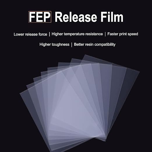 6PCS 273 * 176 * 0.15mm FEP Release Film for ELEGOO Saturn 4, Saturn 4 Ultra, Saturn 3, Saturn 2 Resin 3D Printer