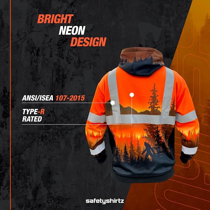 SafetyShirtz SS360 ANSI Class 3 Type R Graphic Hoodie