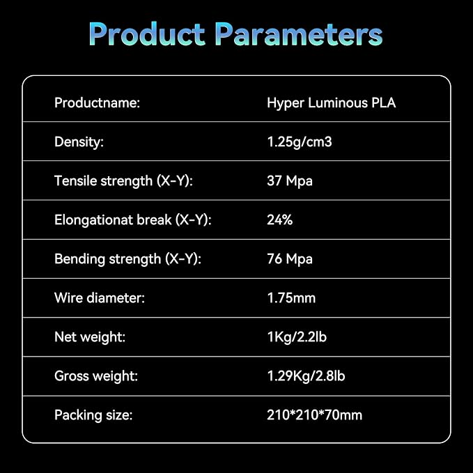 Creality 3D Printer Luminous RFID Filament, Hyper RFID PLA Filament 1.75mm for 3D Printing, Glow in The Dark Filament, Bright Long-Lastin, 1KG(2.2 lbs) Spool (Green)