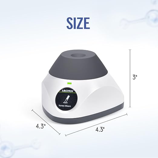 MINI Vortex Mixer 3500RPM Touch Function Lab Vortex Paint Mixer Mix Up to 50ML 4.5mm Orbital Diameter for Nail Polish Inks Eyelash Adhesives Acylic Paints Test Tube