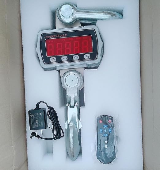 6600lb/3000kg Digital Crane Scale, Industrial Hanging Scale, Heavy Duty Electronic Scale, Battery Powered High Accuracy Scale, LCD Kilograms and Pounds Display