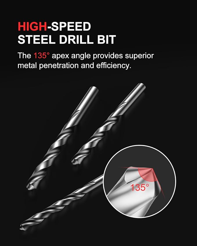 Kolvoii 1/4"-20 Helicoil Thread Repair Kit, SAE UNC 1/4 Inch Standard Helicoil kit with HSS Drill Bit, Tap & Stainless Steel Inserts for Automotive & Stripped Thread Repair