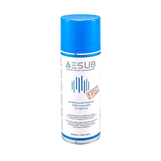 Revopoint 3D Scanning Spray for 3D Scanners, No Cleaning Needed, for Transparent, Reflective or Highly Textured Surfaces Objects, 400ml, Blue