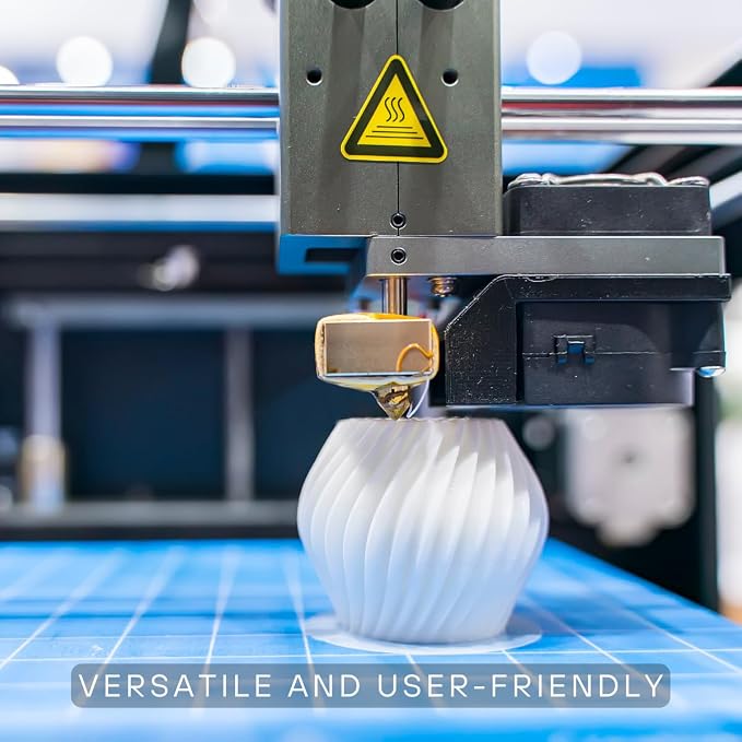 Fused Materials White PLA 3D Printer Filament - 1kg Spool, 1.75mm, Dimensional Accuracy +/- 0.03 mm, (White)