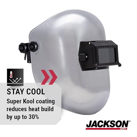 Jackson Safety PL280 Pipeline Welding Helmet - Shade 10 Flip Front Welding Hood - ANSI Z87.1 - Made in USA (Multiple Headgear Styles and Colors)