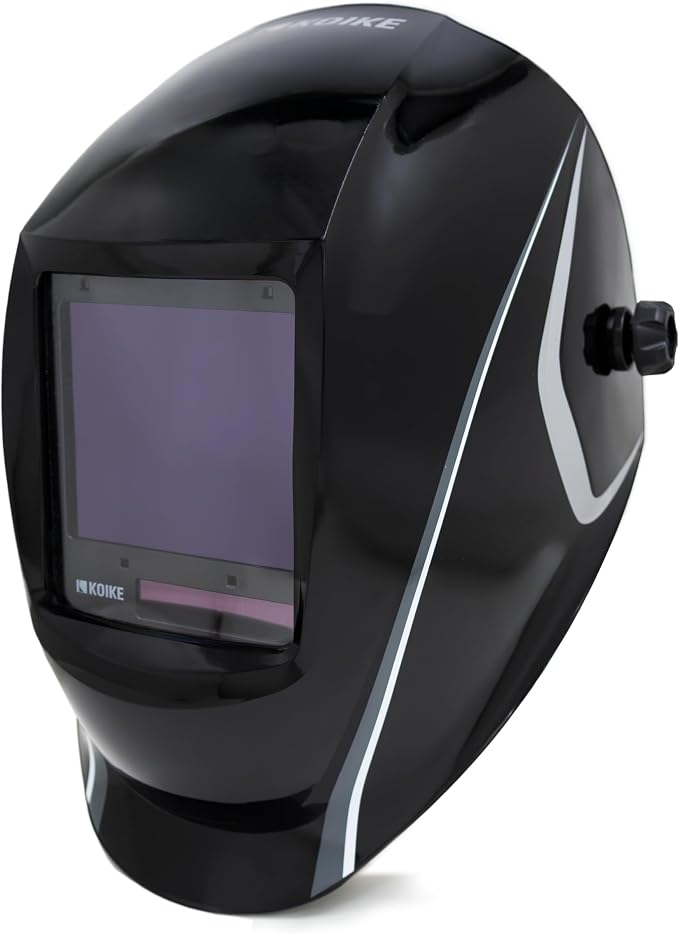 Koike Next-Series Auto-Darkening Welding Helmet, ANSI-Certified, Perfect 1/1/1/1 Clarity, Welding Shield for Arc, TIG, MIG, and Stick Welding