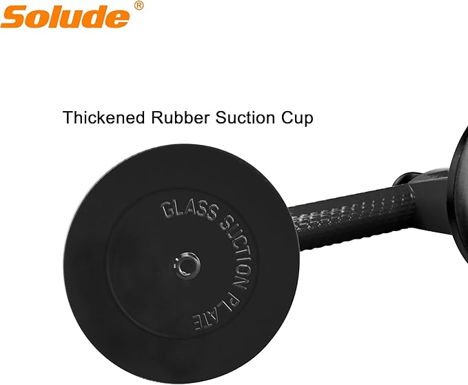 2 Pack Heavy Duty Vacuum Handle Suction Cups for Lifting Large Glass/Window/Tiles/Mirror/Granite/Floor Gap Fixer/Windshield Removal & Install Tool, Black
