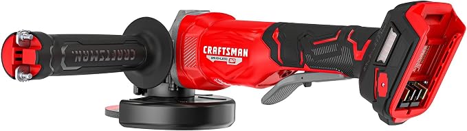 CRAFTSMAN V20 4 1/2 Cordless Angle Grinder, Brushless Small Grinder, Tool Only (CMCG452B)
