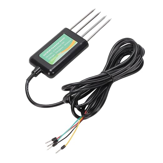 8 in 1 Soil Tester, Soil Sensor Temperature Humidity EC PH NPK Salinity Detector Tester Meter, for Greenhouse, Irrigation, Support for RS485