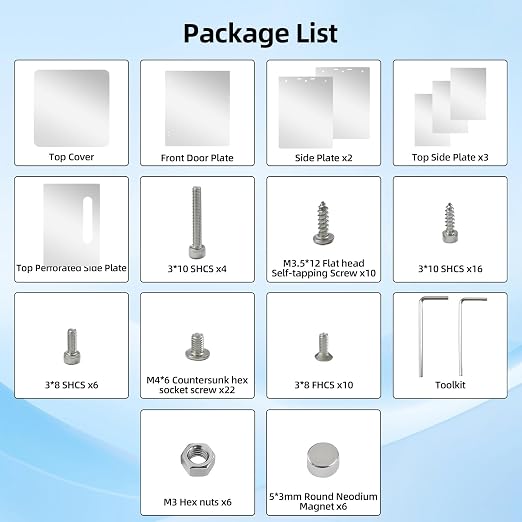 FYSETC Upgraded Enclosure Project for Falshforge AD5X: Support DIY Colors - Style High-Temp Filaments ASA ABS PC Print for Keep the 3D Printer Quiet