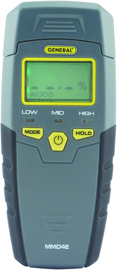 General Tools MMD4E Digital Moisture Meter, Grays & Klein Tools ET140 Pinless Moisture Meter for Non-Destructive Moisture Detection in Drywall, Wood, and Masonry; Detects up to 3/4-Inch Below Surface