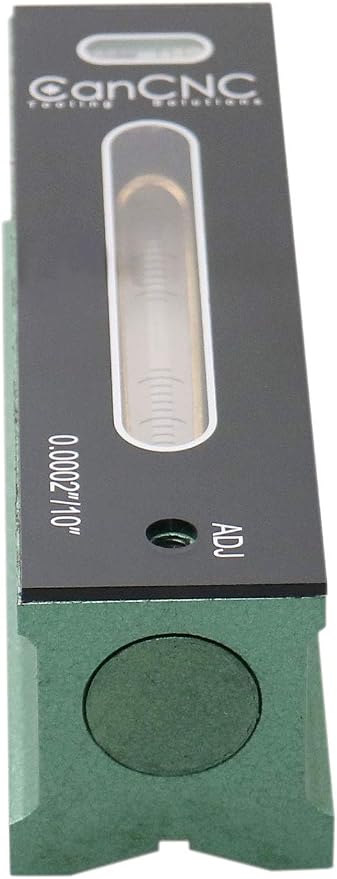 Accusize Industrial Tools 6 inch Professional Master Precision Level in Fitted Box, Accuracy 0.0002''/10'', S908-C606 | 0.0002"/10" Accuracy, V-Grooved Base, Cross Test Vial, Cast Iron, B: 1.830", C: 1.574", D: 1.732", S908-C606