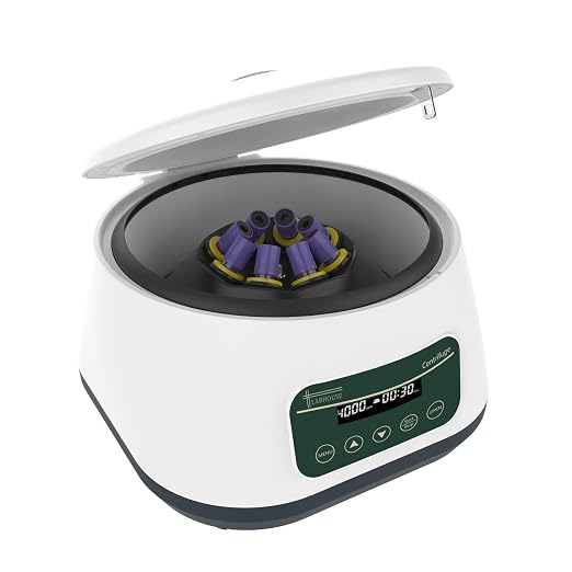 PRP Centrifuge Machine 8x2ml/5ml/10ml | 4x15ml Digital Speed 500-4000rpm 1717xg RCF Lab Benchtop Centrifuges Timer 30sec-99min
