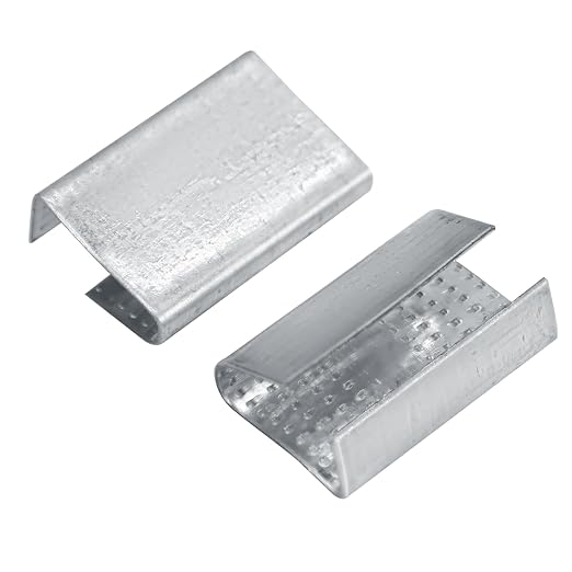 Open Serrated Strapping Seals for 1/2" Polyester Poly Polypropylene Strap Pallet Banding Clips(500)
