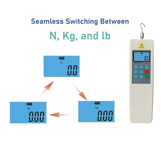 HF-500 Digital Force Gauge Push Pull Gauge Meter 500N with USB Cable HF-500N