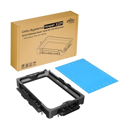 Chitu Systems Upgraded Hoopat X2M Quick Release Resin Tank for Anycubic Photon Mono X/X 6K/ X2/ M3 Plus with Pre-Hole PFA Release Film & Seal Ring, Swap in 1min for Easy Printing