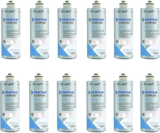 Everpure 2H-L | Aquverse A100 | Pentair S-54 Replacement Filter Cartridge for Water Cooler | NSF Certified | 12-Pack