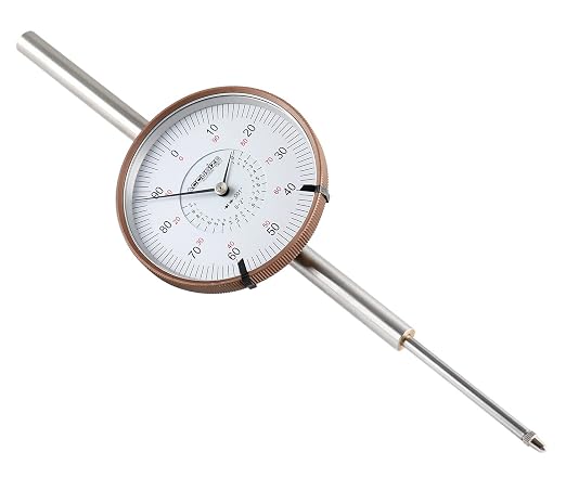Accusize Industrial Tools Agd2 Style 0-2'' by 0.001'' Dial Indicator with A 3'' Big Face, Lug Back, P900-S090 | 0-2" x 0.001", Big Face, AGD2 Style, Lug Back