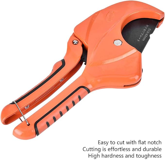 PVC Pipe Cutter, 63mm Opening Manganese Steel Pipe Cutter Scissors, Pipe Cutting Tool for PVC PPR Pipe, Water Pipe, Gas Pipe, Home Working and Plumber