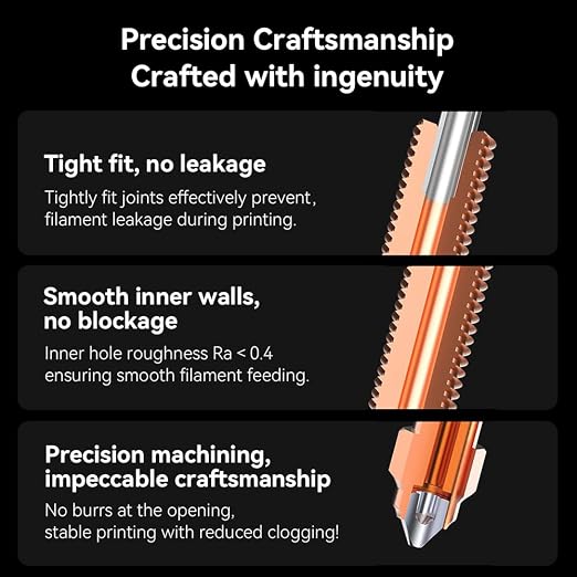 Creality K2 SE/K1C Nozzle, Upgrade Ender 3 V3 SE Unicorn 3D Printer Nozzle Kit, Original K1 Copper Alloy and Hardened Steel Nozzle for Creality K1 SE/K1 Max/Ender 3 V3 Plus/3 V3 KE 3D Printers (0.4mm)
