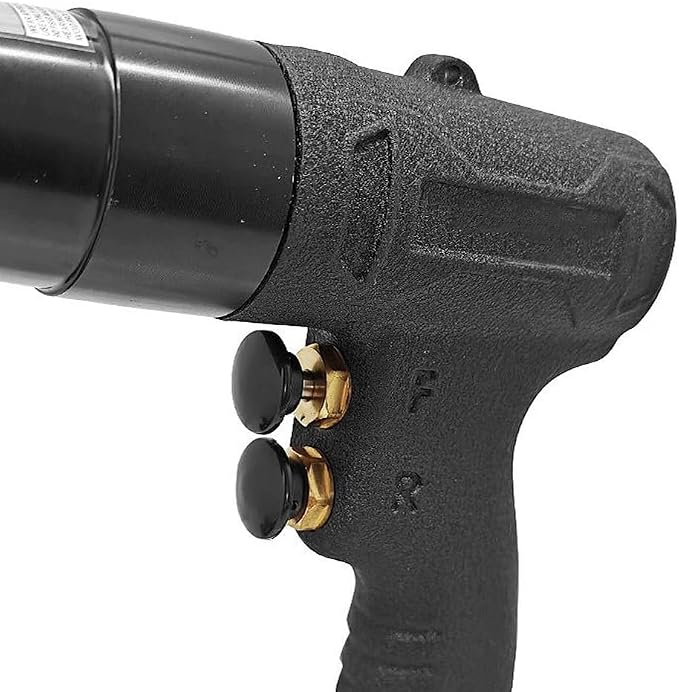Pneumatic Rivet Nut Gun Tool, 1/4, 5/16, 3/8 inch Heavy Duty Adjustable Speed Air Rivet Gun with Mandrels Riveting Gun Kit Riveter Set Pull Rivnut Gun (804 Model)
