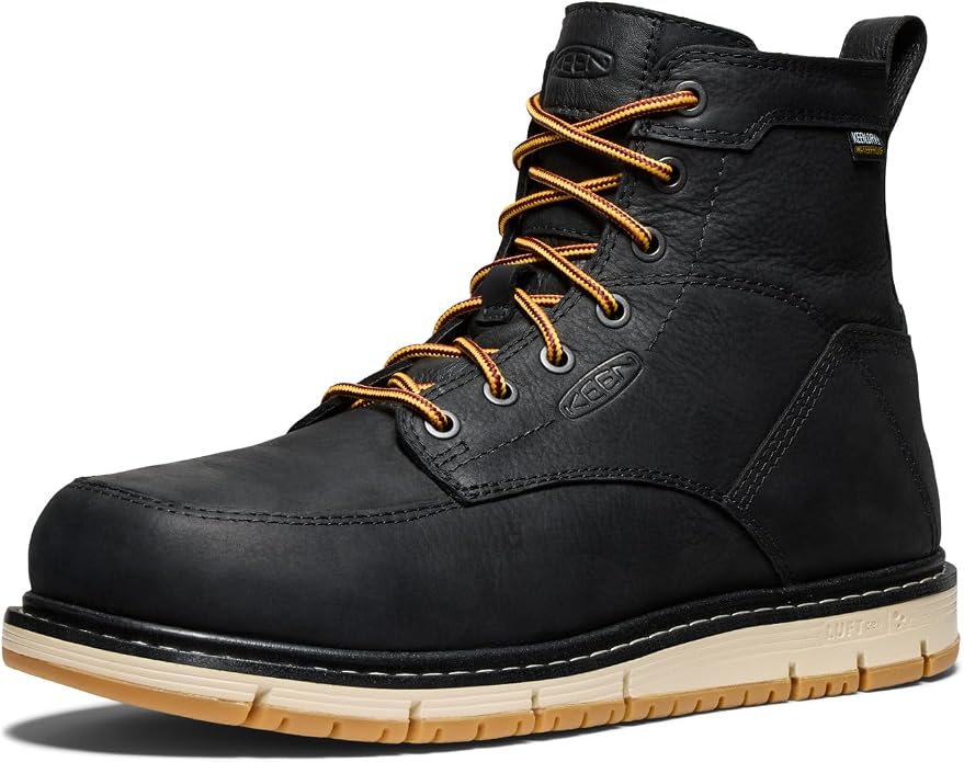 KEEN Utility Men's San Jose 6" Alloy Toe Waterproof Wedge Work Boots