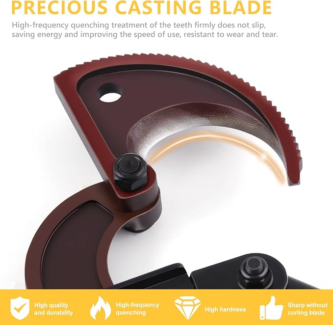Upgraded Blade Ratchet Cable Cutters Heavy Duty Tool for Aluminum Copper and Electrical Wire up to 240mm² (Yellow)