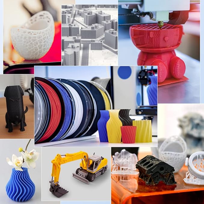 Creality PETG Filament 1.75mm Transparent Blue, 3D Printer Filament No-Tangling, Strong Bonding and Overhang Performance Dimensional Accuracy +/-0.02mm, 2.2lbs/Spool