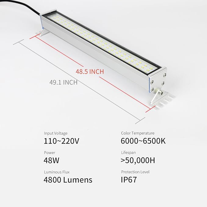 Led Machine Light,40W Explosion Proof Lighting,110-220V IP67 Waterproof CNC Work Light