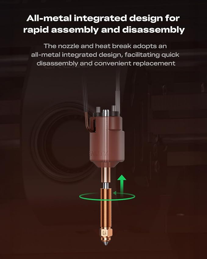 Creality Official K2 SE Hotend, Support 300°C High Temperature and 600mm/s Fast Speed Printing, Compatible with Creality K2 SE 3D Printer