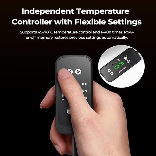 Creality 3D Printer Heater, PTC Chamber Heater 400W - 45-70°C, Filament Drying, Reduces Warping, Dual Safety Protection, Mini Heater Temp Control for LCD/DLP/FDM 3D Printers