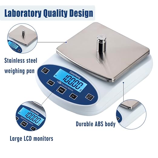Lab Scale Balance Electronic Scales 5000g*0.01g high Precision Laboratory Digital Analytical Balance Gram Scale 0.01g Accuracy Digital Scientific Scale【Includes 500g*2 Weights】