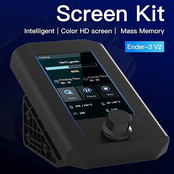 Creality Original Upgrade Ender 3 V2 Intelligent Screen Kit HD Color Screen Display Compatible with Ender-3 V2, Ender 3 pro, Ender 3 3D Printer