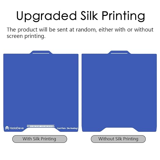 HzdaDeve Cool Plate for SPARKX i7 Low Temperature Cold Build Plate 267X301MM Double Sided Smooth Board Sheet Bed PEI Heated Bed Spring Steel Flexible Platform for Creality Printer (No Heating/No Glue)