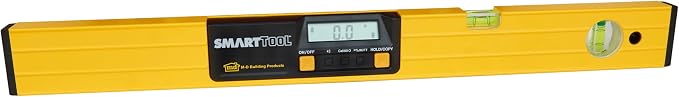 M-D Building Products 92288 SMARTTOOL® 24 Inch Digital Level: Precision Measurement with LCD Screen, Audible Alerts, Water Resistance, High Visibility, and Heavy-Duty Aluminum Frame